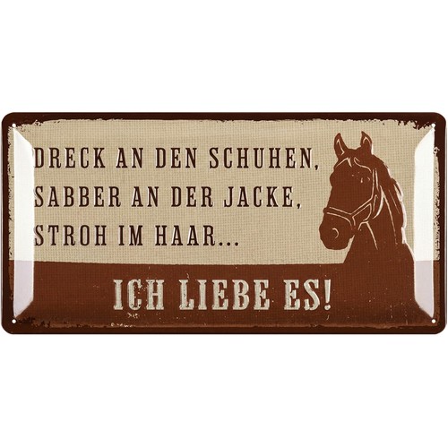 Retro blechschild pferde - retro,