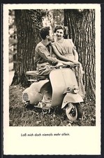 Ansichtskarte Motorroller