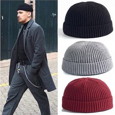Klassiker Seemannsmütze Herren Mütze Strickmütze Wintermütze Beanie Skullcap