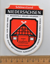 Souvenir-Aufkleber Niedersachsen Schönes Land Berge Täler Heide Inseln *Oldtimer