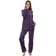 Desen Hausanzug Damen Velours Nicki Anzug Freizeitanzug Sportanzug