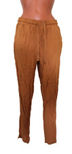 Primark bequeme Hose M 38/40 Stoffhose senf braun Dehnbund Damen