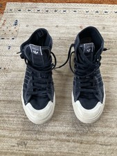 Adidas Chucks Schwarz UK Gr. 10,5 Modell Nizza Stoff retro sehr schöner Zustand