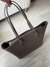 L Credi Shopper Handtasche Leder Neu Ungenutzt  Original Beige Moccha Braun 