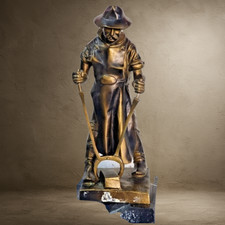 35,5 cm - Bronzierte Zinkguß