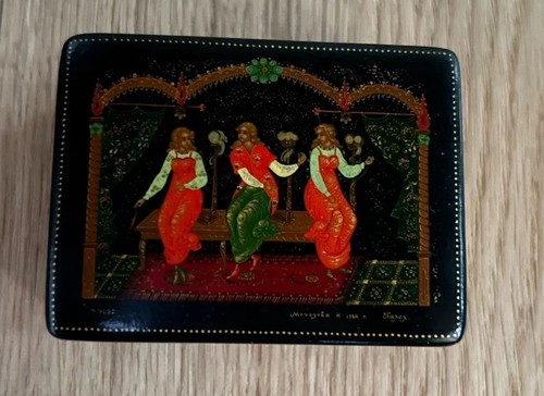 Russische lackdose palekh - russische, lackdose,