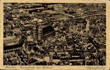 Ak München, Luftaufnahme von
