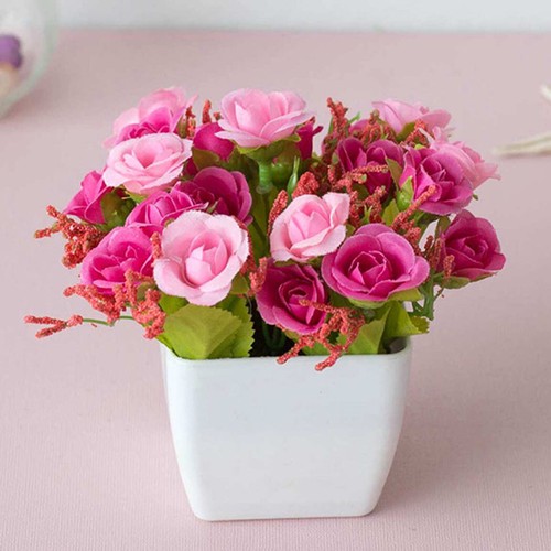 Rosen kunstblumen topf - kunstblumen,
