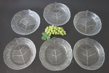 6 Suppenteller Luminarc Arcoroc Aspen Glas Blattform d 21 / Höhe 4 cm