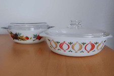2 Auflaufformen mit Deckel Kasserolle Bräter, Made In England und Germany