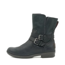 UGG Damen S/ 1008439 Stiefel Schwarz Nubukleder Boots Bikerstiefel EU 37.5