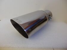 Auspuffblende Endrohr Blende Auspuff EDELSTAHL 65-100mm Oval e-geprüft  i38