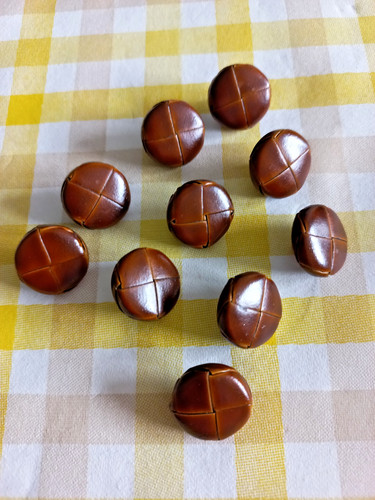 Echte lederknöpfe 16mm - lederknöpfe,