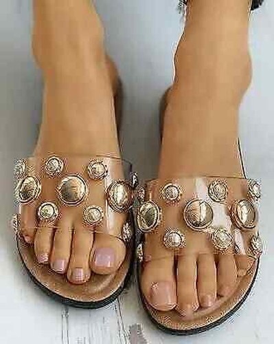 Sandalen hausschuhe niedrig - hausschuhe,