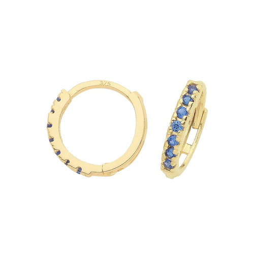 Huggie ohrringe gelbgold - kt,