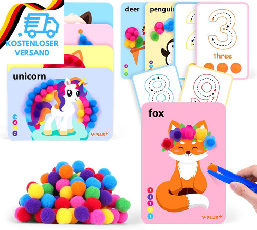 Pompon bastelset kinder - pompon,