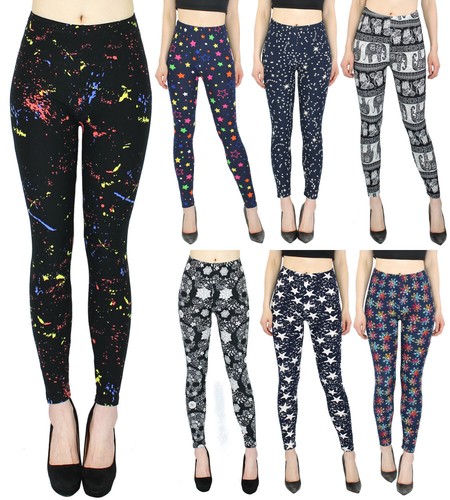Damen leggings blumen muster - damen,