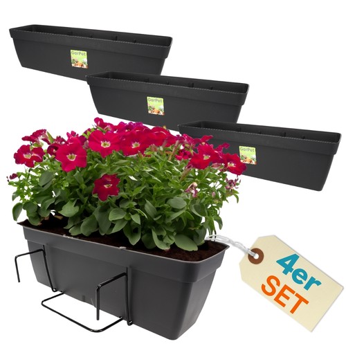 4er set blumenkasten - set,