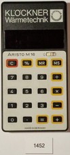 1452 Taschenrechner ARISTO M16 "KLÖCKNER"