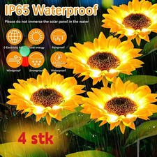 4x LED Solar Gartenstecker