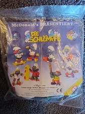 Mc Donalds RAR Junior Tüte 1998  Schlümpfe 40 Jahre Schleich Peyo KOMPLETT Neu