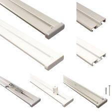Gardinenschienen, Vorhangschienen, Gardinenleisten 2 läufig aus Aluminium