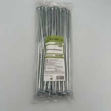 Marken Tellerkopfschrauben Ø6x220- T30 / 25stk / Stahl galvanisch verzinkt KuReg