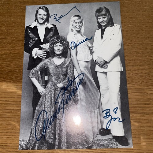 Abba autogrammkarte von - autogrammkarte,