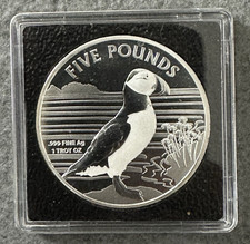 1 oz Silber - Alderney 2019 - Puffin Papageientaucher