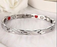 Edelstahl Magnetarmband Titan Armband Gold Silber Damen Herren Schmerz Heilung