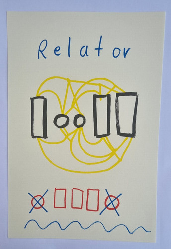 Penck siebdruck relator - a.r., "relator"