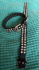 Halsband Choker 39 cm schwarz mit Strass