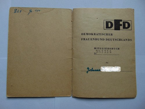 Ddr dfd mitgliedsbuch - ddr,