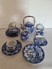 Teegeschirr Kirsch Blüten Japan Porzellan 6 Gedecke vintage der 50er 60er Jahre