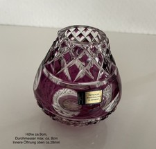 Kristall-Überfangglas-Vase