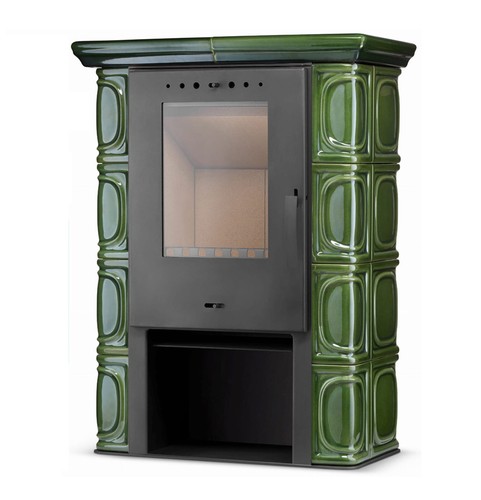 Kachelofen eldur 6kw grün - kachelofen,
