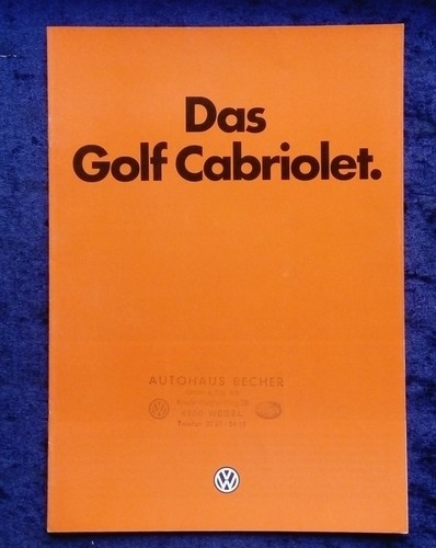 Golf cabrio prospekt - vw,