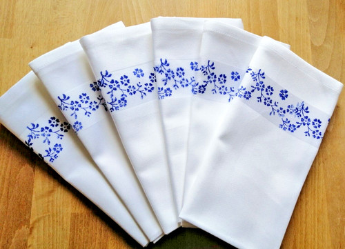 Blaudruck servietten - 6,