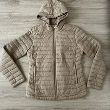Leichte Steppjacke OPUS Howana beige Jacke greige Kapuze packable 36 S