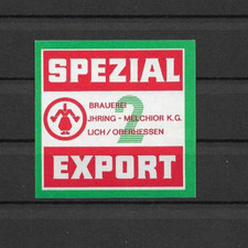 1 altes Bieretikett * Brauerei Ihring Melchior Lich *  Aus Nachlass