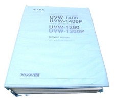 Sony uvw 1400p 1200p service - sony,