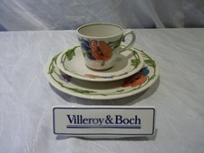 Villeroy & Boch V&B Amapola   Kaffeetasse & Unterteller Dessertteller 3 teilig