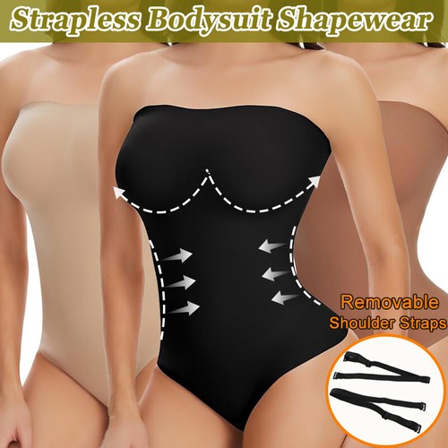 Trägerlos bodysuit shapewear - trägerlos,