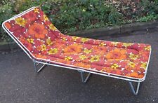 Vintage Camping Liege Sonnenliege Kettler Flower Power 63x190x25 Space Age ERA