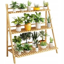 Blumenständer für innen draußen 3-stufig Leiterregal 70x40x143 cm 8FNZ100-G§