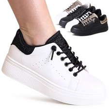 Damenschuhe Plateau Sneaker