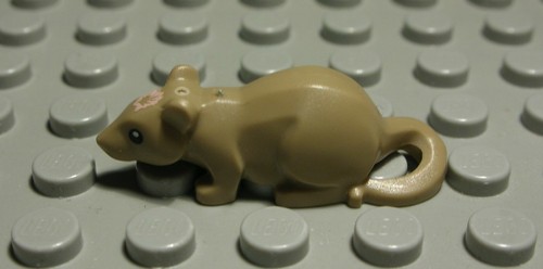 Lego figur ratte dunkelbeige - lego,