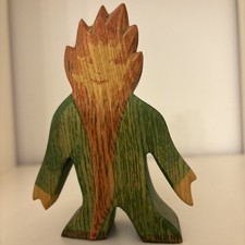 Ostheimer Holz Figur Troll Vater Rar Brandstempel 