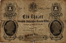 P/R A396 PS629 Königreich Sachsen 1 Thaler 1867