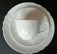 Seltmann Weiden Form Helena Dekor 00003 Uni Weiß Kaffeegedeck 3tlg. + 083